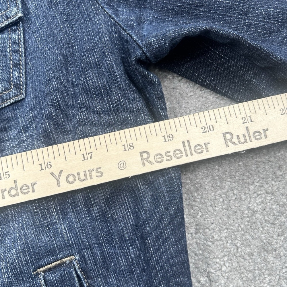 Tommy Hilfiger Women's Button Up Denim Jean Jacket Size XL Blue - Picture 8 of 8